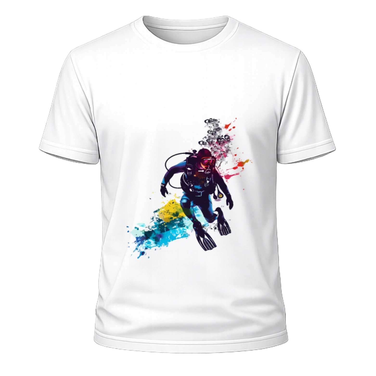 Dalgıç Temalı Tişört (Unisex)