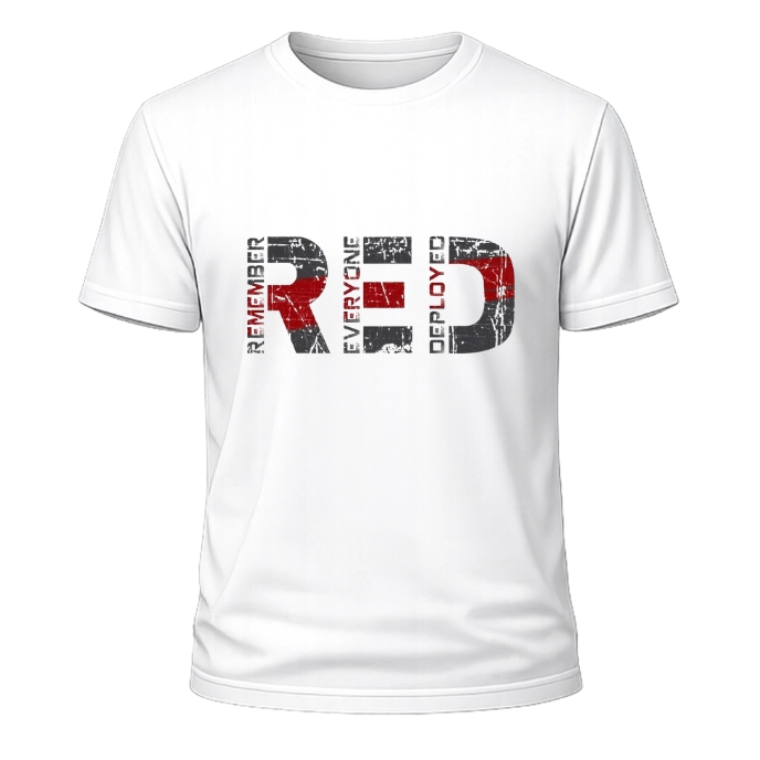 Red B Baskılı Beyaz Oversize Tişört