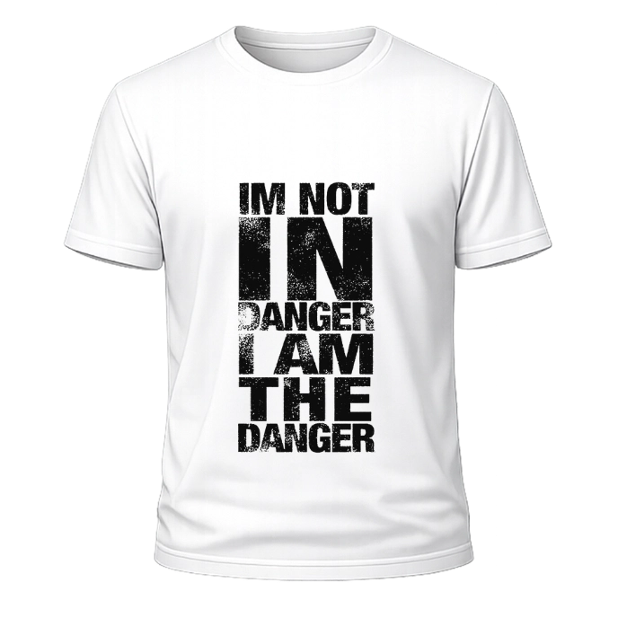 I M Not In Danger Beyaz Oversize Tişört