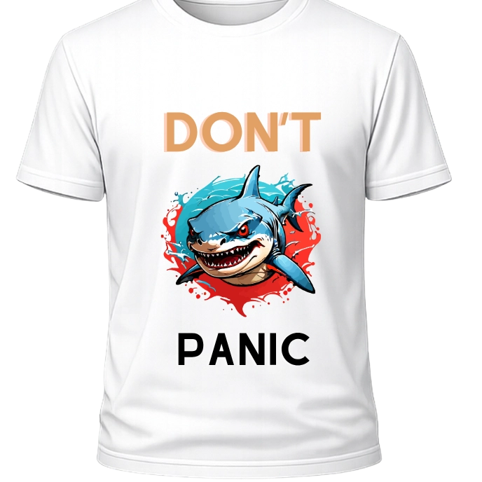 Don’t Panic Dalgıç Temalı Unisex Tişört