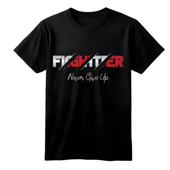 Stronger Baskılı Siyah Oversize Tişört