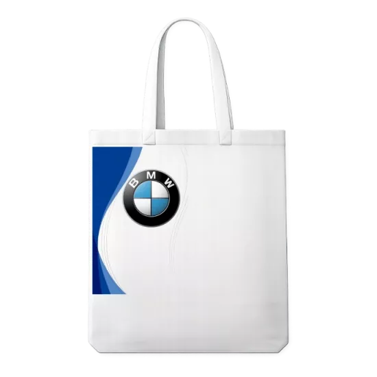 BMW M Baskılı Keten Fiora Askılı Bez Çanta
