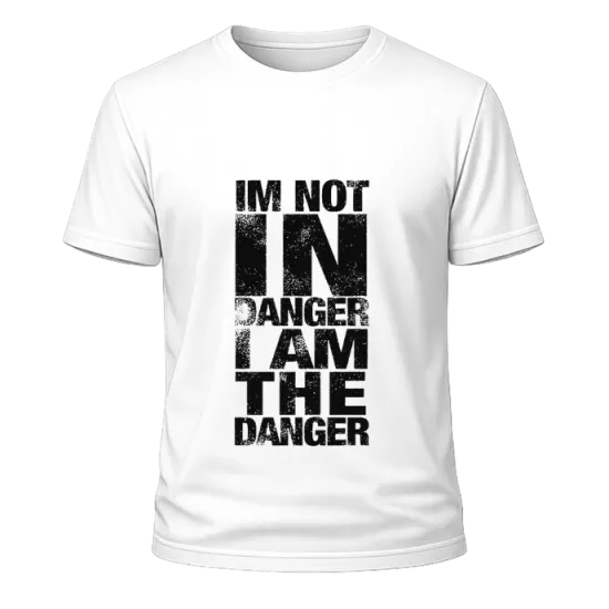 I M Not In Danger Beyaz Oversize Tişört