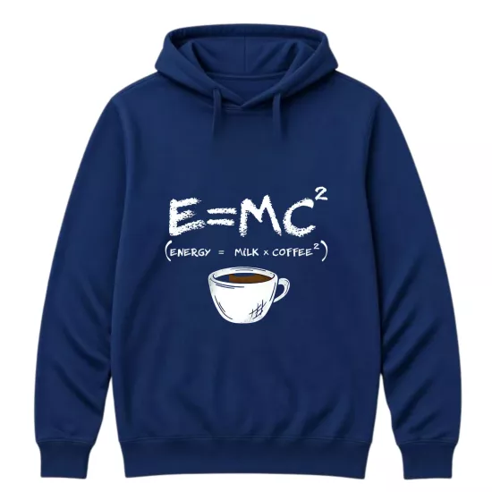 Kahve Temalı Hoodie | Energy = Milk × Coffee²